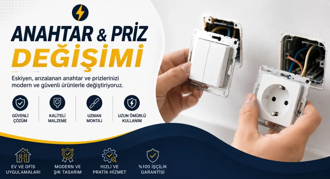 Anahtar ve Priz Değişimi Anahtar ve Priz Değişimi